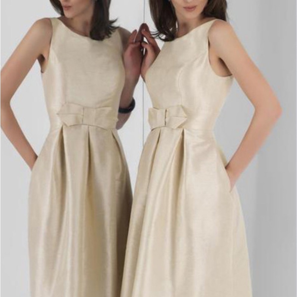 Alexia Designs Dress Model 4112 Size 4 Champagne